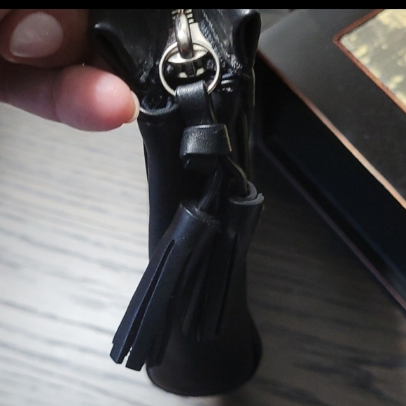 Coach black smooth leather wristlet/ clutch authentic - Picture 9 of 12